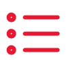 Red menu icon