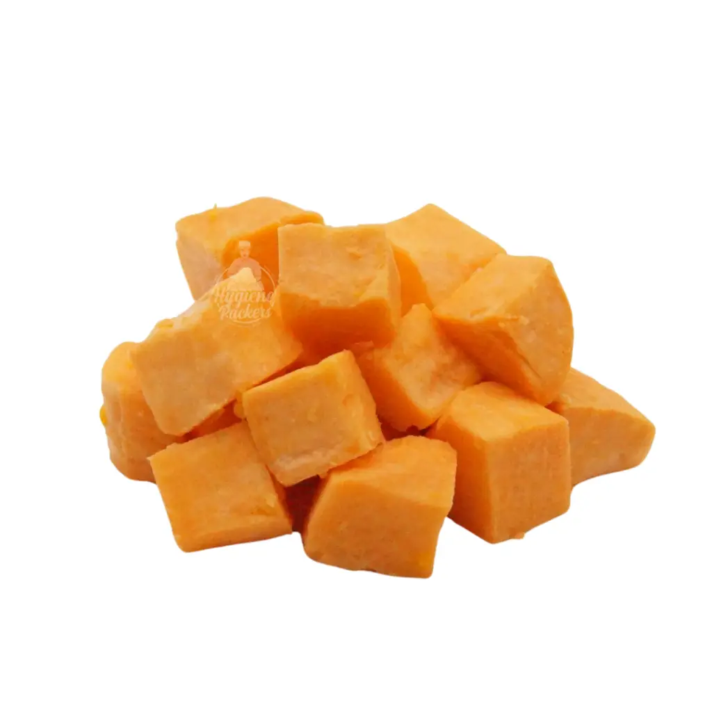 Diced cheddar cheese cubes