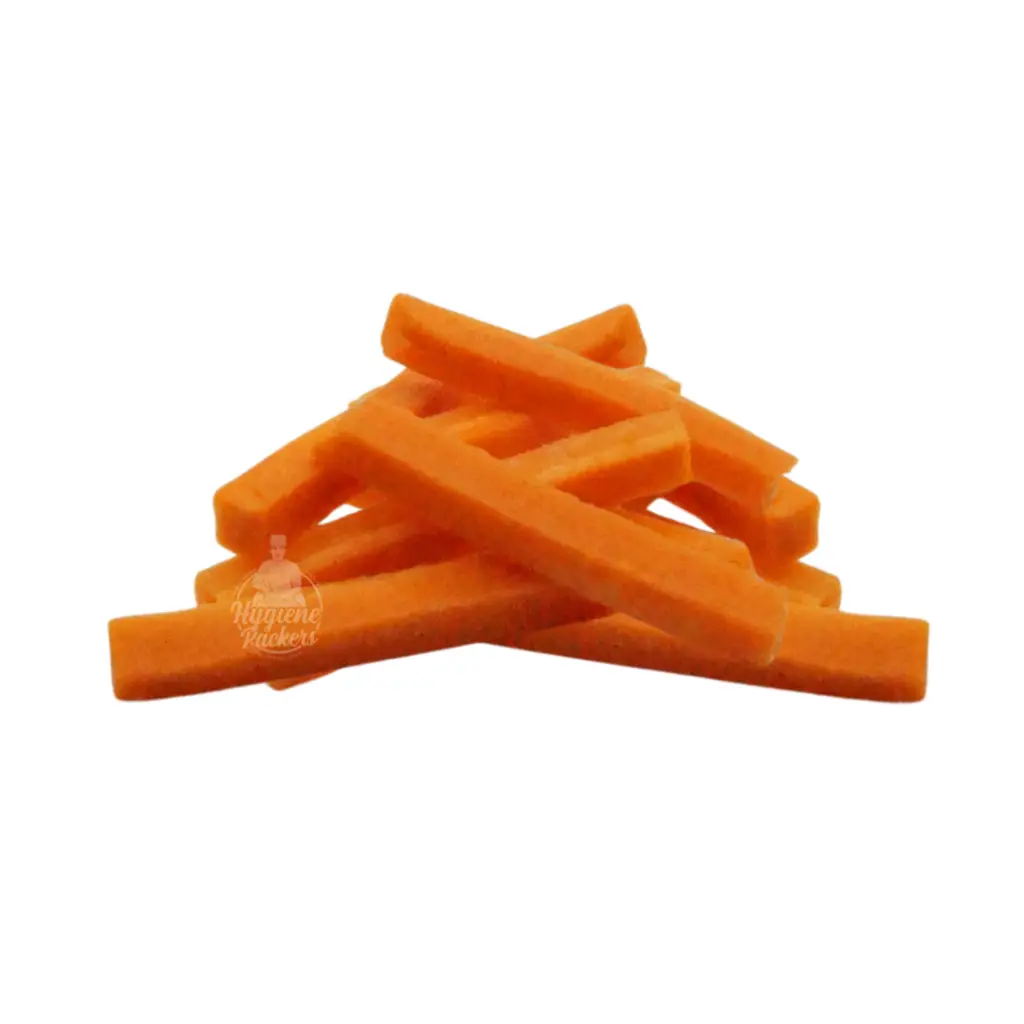 Carrot sticks pile