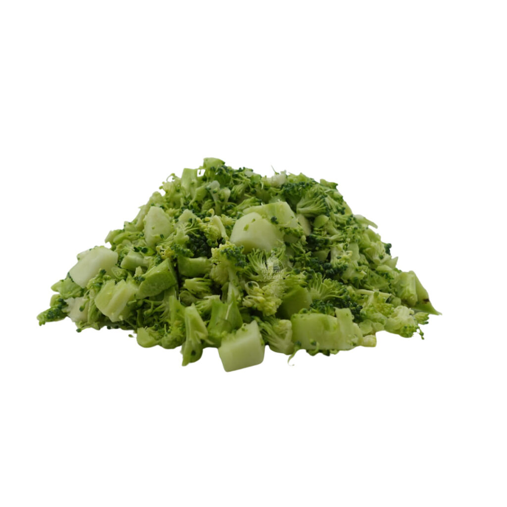Chopped fresh broccoli pile