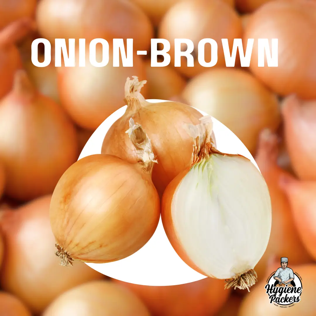 Brown onions close-up
