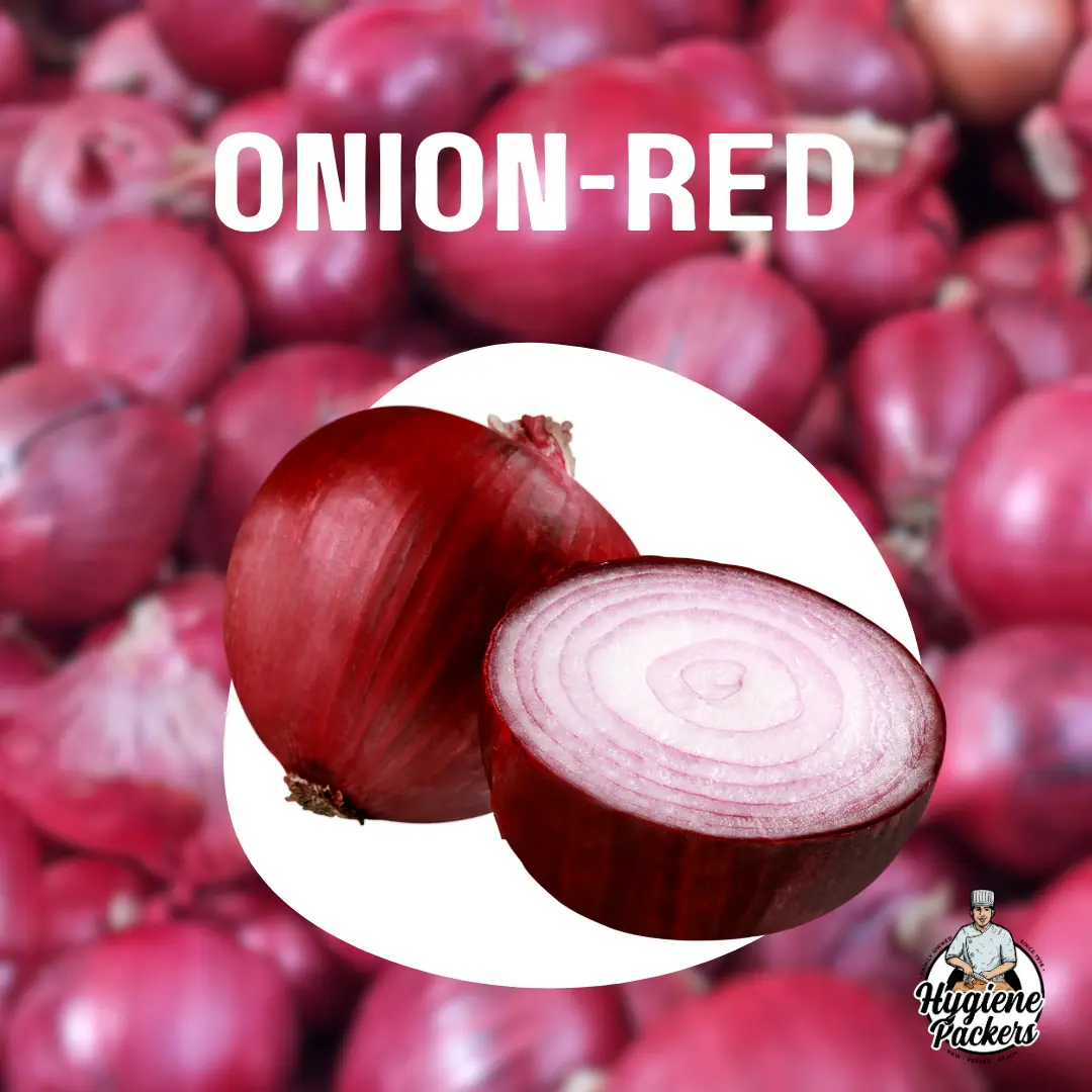 Red onions, whole and halved