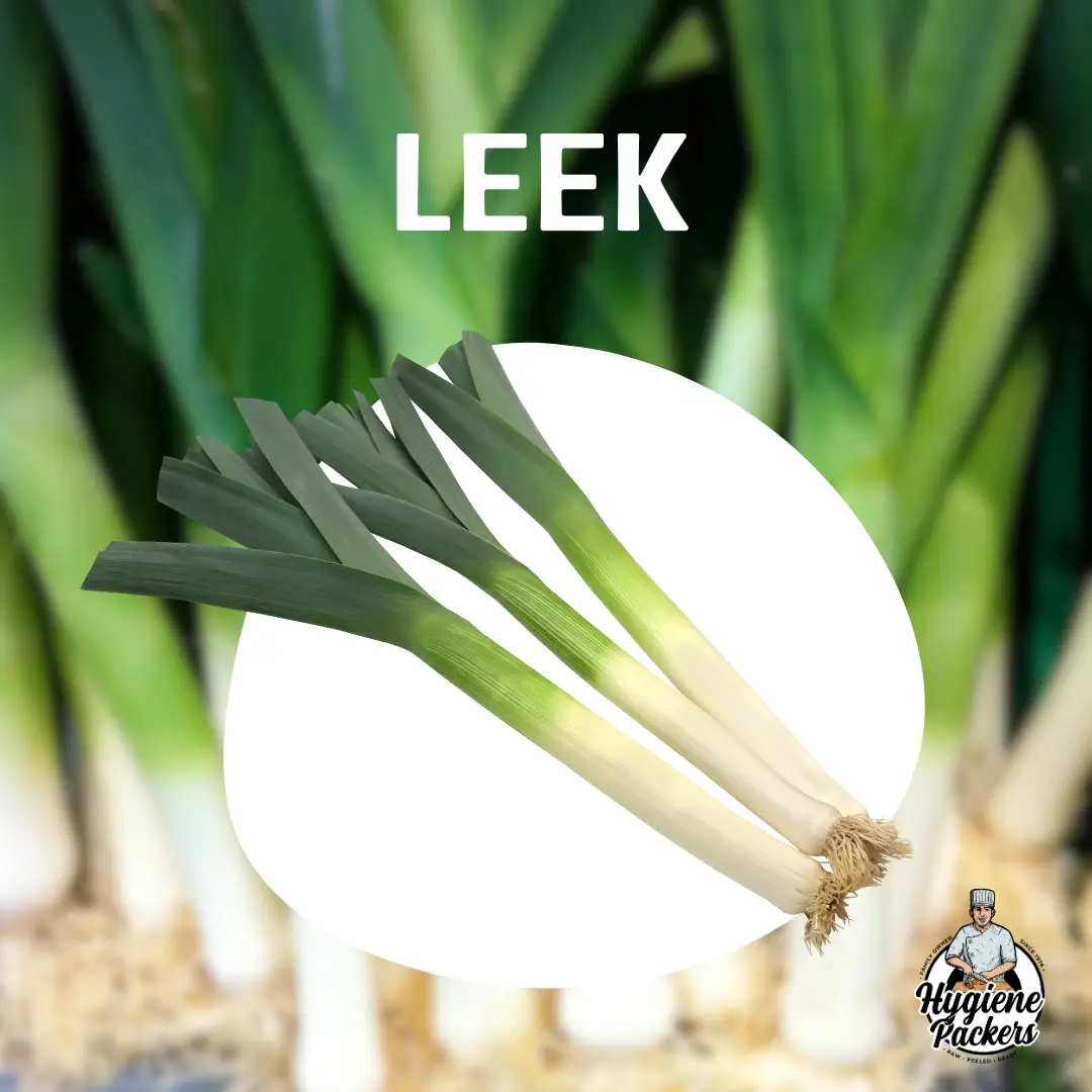Fresh leeks for cooking