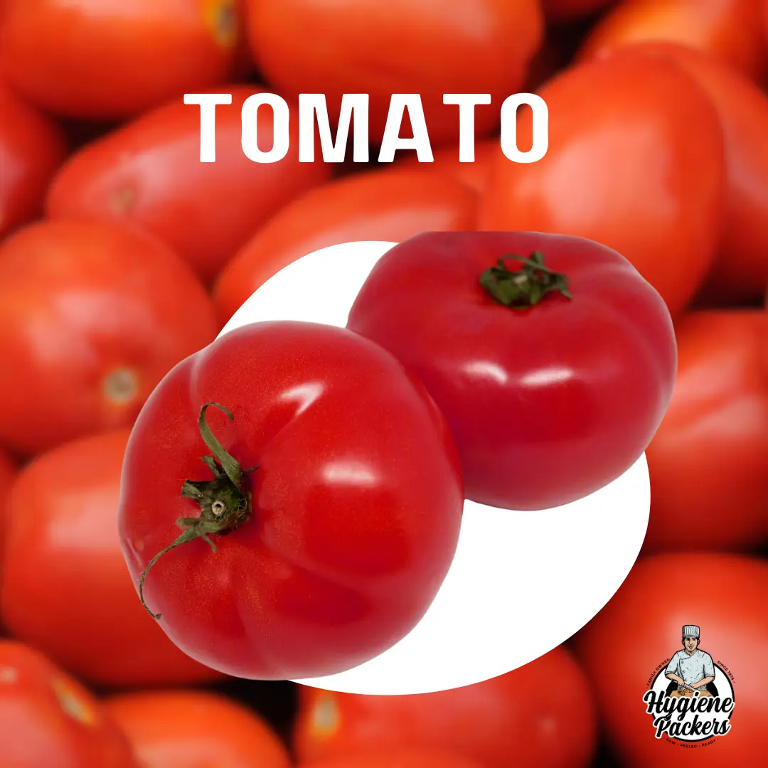 Two red tomatoes