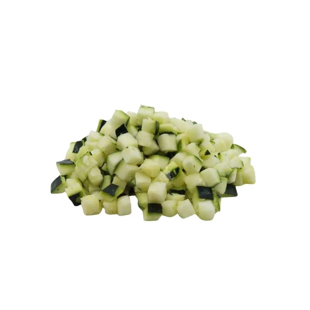 Chopped zucchini pile