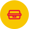 Takeaway food container icon