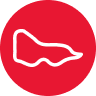 Map outline on red circle