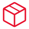 Red abstract cube logo