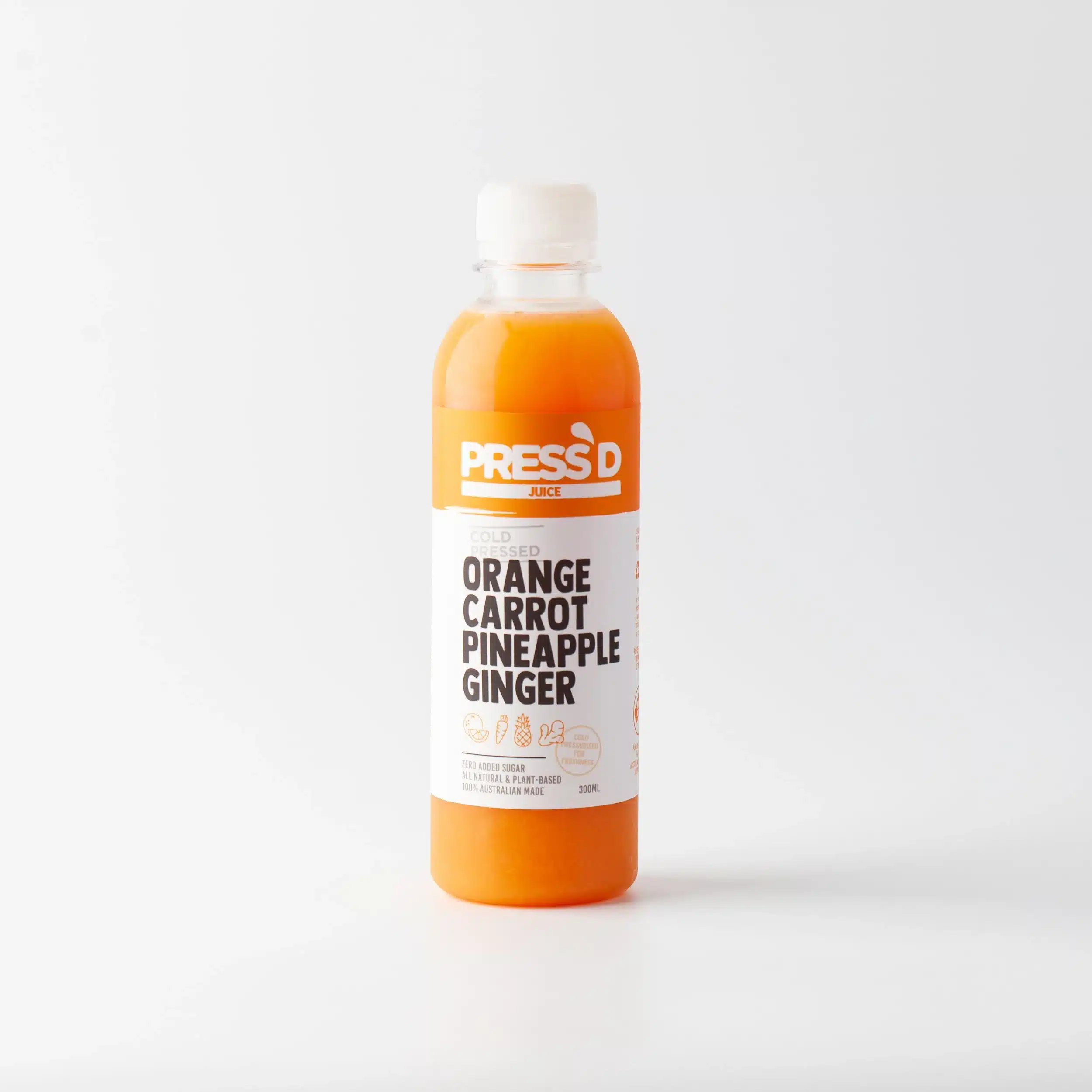 300ml orange carrot pineapple ginger