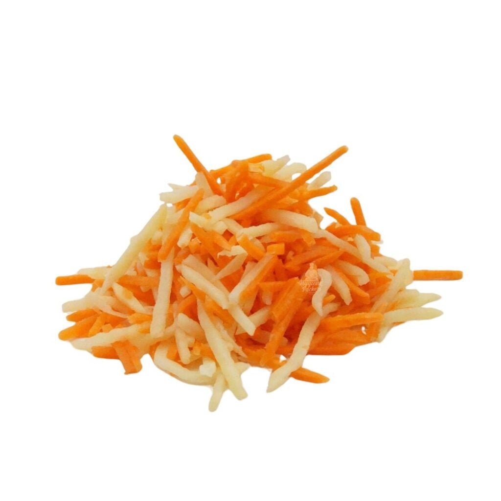 Shredded carrots and parsnips